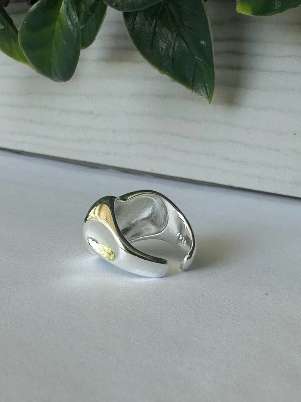 Sterling Silver Heart Bead Charm - Polished Silver - Picture 3 of 5
